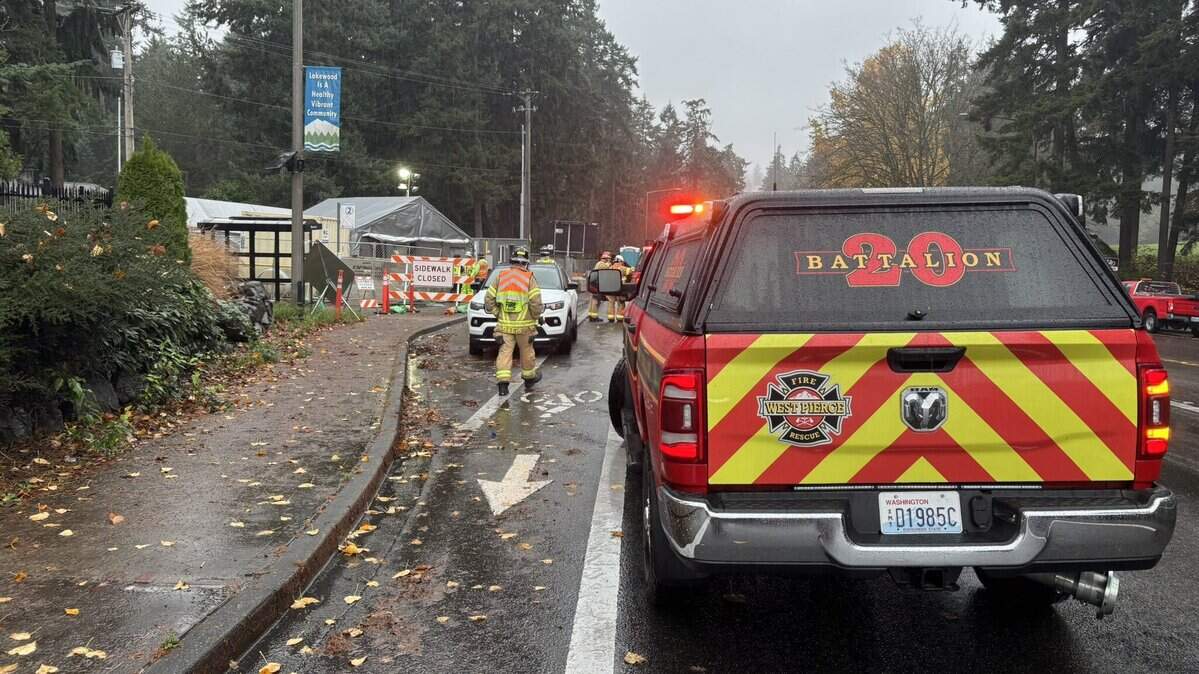 West Pierce Fire & Rescue crews were on-scene for a rescue on Nov. 14, 2025 in Lakewood.