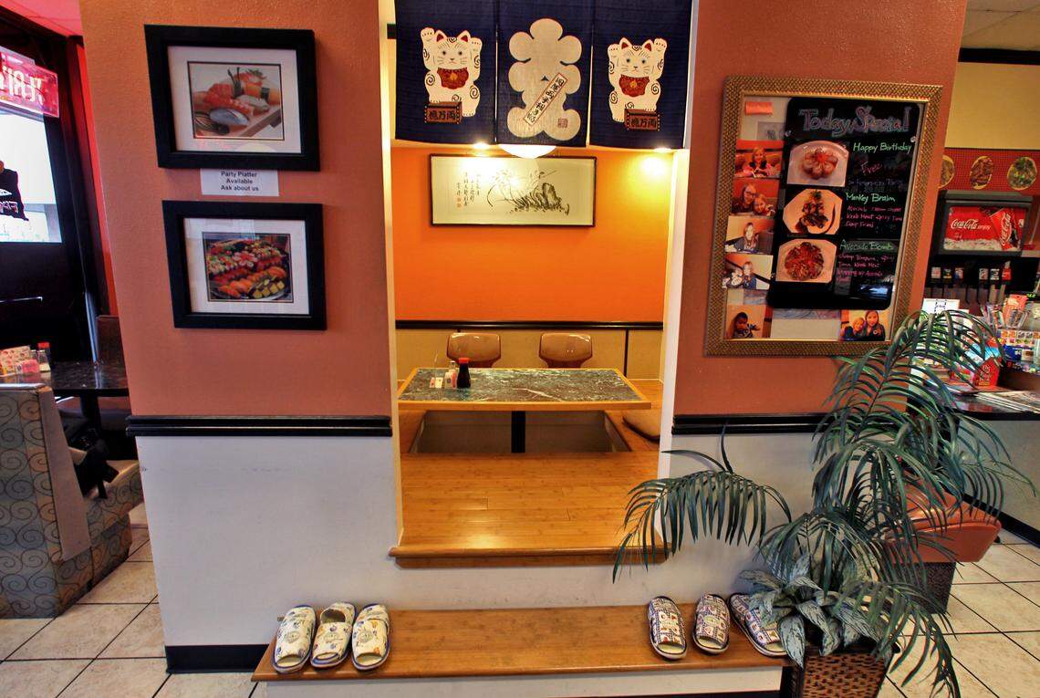Flying Fish Sushi Bar & Grill’s original location featured a small tatami room.