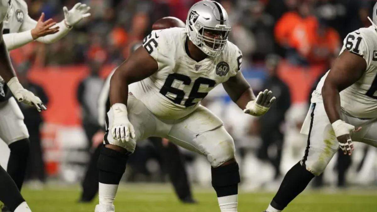 The Seahawks are acquiring veteran starting guard Gabe Jackson from the Las Vegas Raiders for a fifth-round choice in next month’s draft.