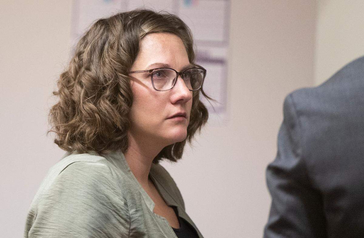 Melissa Marie Coots, 29, pleads guilty to attempted witness tampering at Pierce County Superior Court on Tuesday, June 11, 2024, in Tacoma. Her husband, David Coots, has an ongoing assault and rape case for allegedly forcing abortion pills into his pregnant girlfriend.