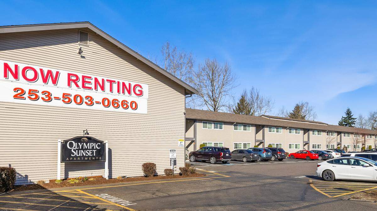 Olympic Sunset Apartments, 6634 Tacoma Mall Blvd., sold Oct. 17 to a California-based investor.