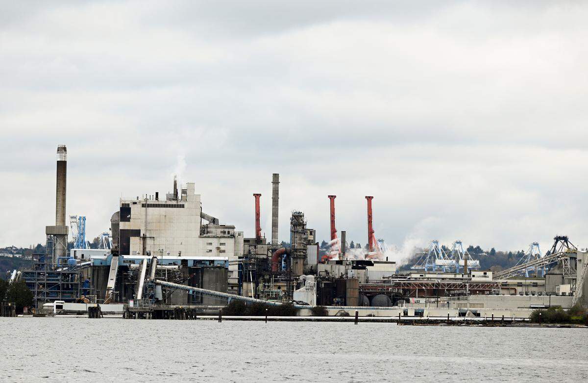 WestRock, 801 Portland Ave. E., closed in September, but the boiler isn’t fully down, Wednesday, Nov. 22, 2023, in Tacoma.
