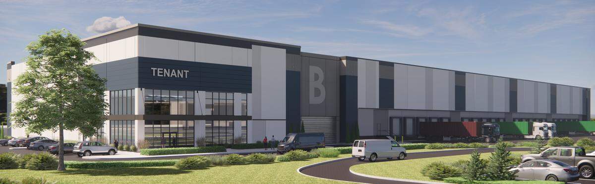 Rendering provided by Dermody shows plans for Building B at its new LogistiCenter at Frederickson, 17027-17028 Canyon Parkway E.