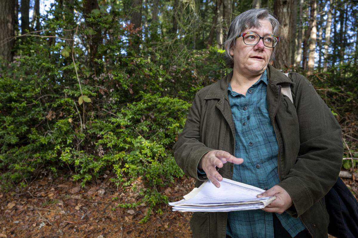 Jay Worley, a Gig Harbor resident and affordable housing advocate, speaks with The News Tribune on Tuesday, Nov. 11, 2025, in Gig Harbor, Wash.