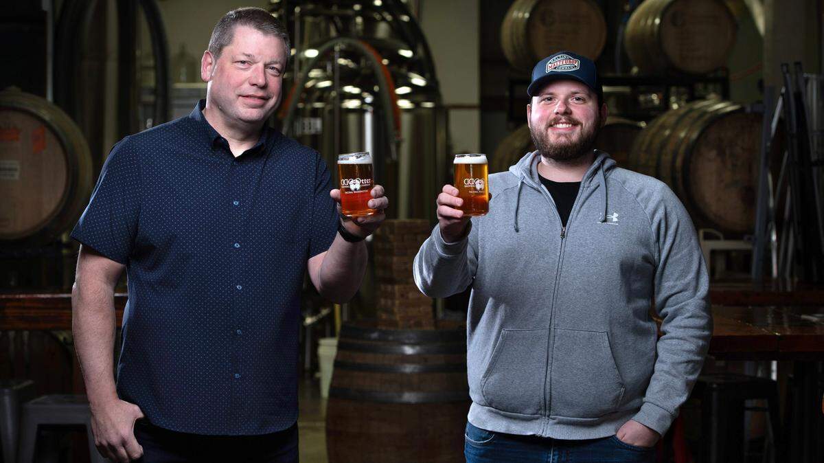 Gary Wescott and his son, Nathan Wescott, are the new owners of Odd Otter Brewing in downtown Tacoma.