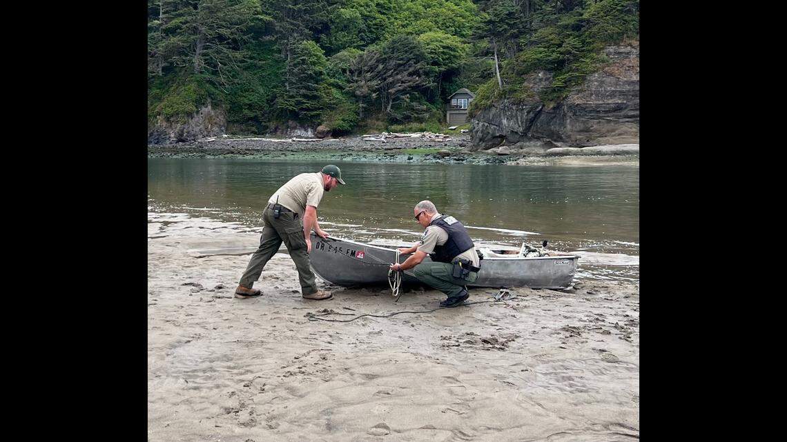 A teen is presumed dead after he and two others were thrown from a boat while crabbing on an Oregon bay, according to a sheriff’s office.