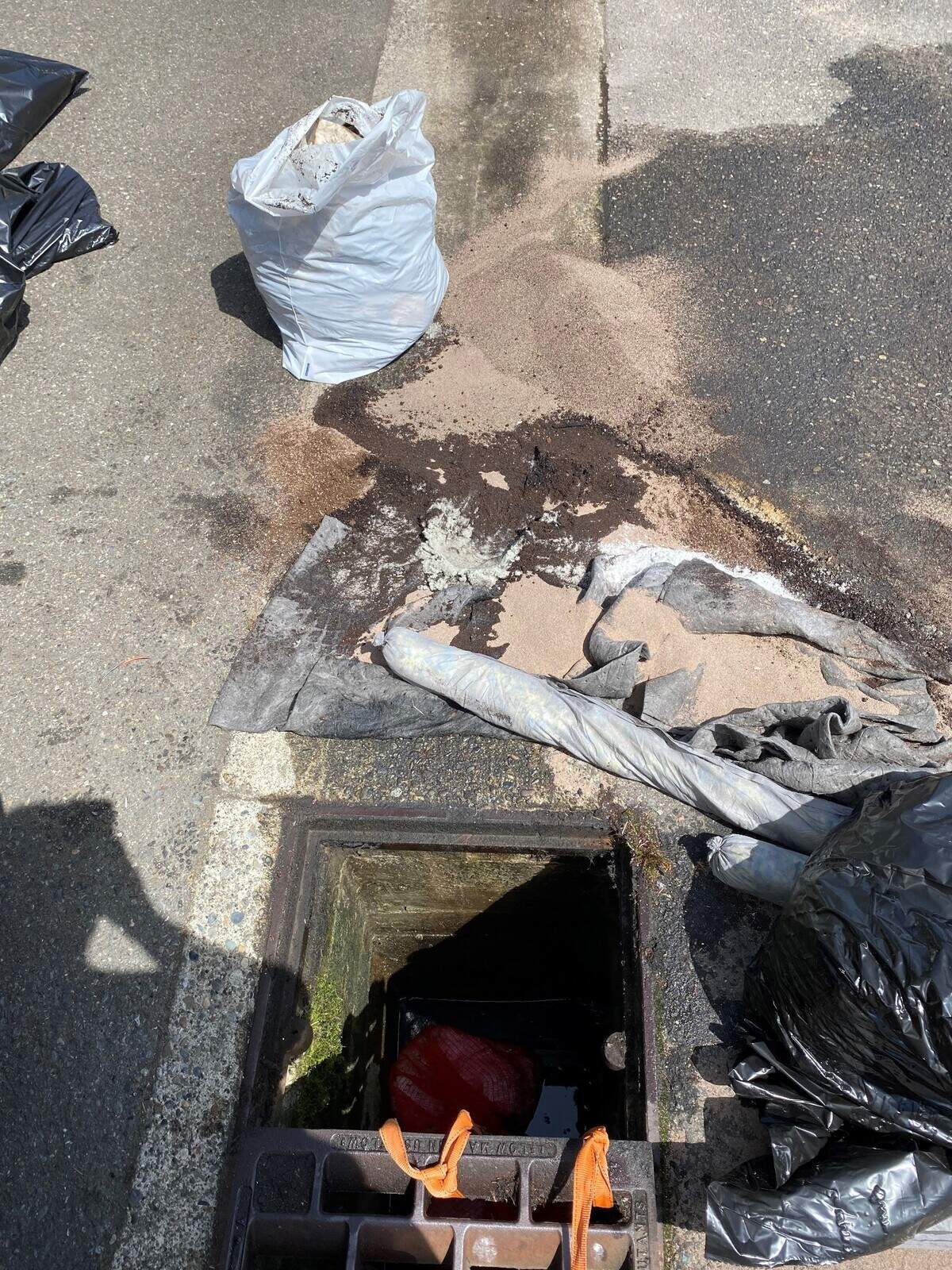 A semi wreck spilled 50 gallons of diesel June 6 on 32nd Avenue in Gig Harbor, behind Fred Meyer and right by the Olympic Square Townhomes.