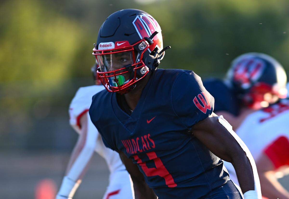 Westview High School recevier Darrius Clemons, who signed with the Michigan Wolverines during college football’s early signing period.