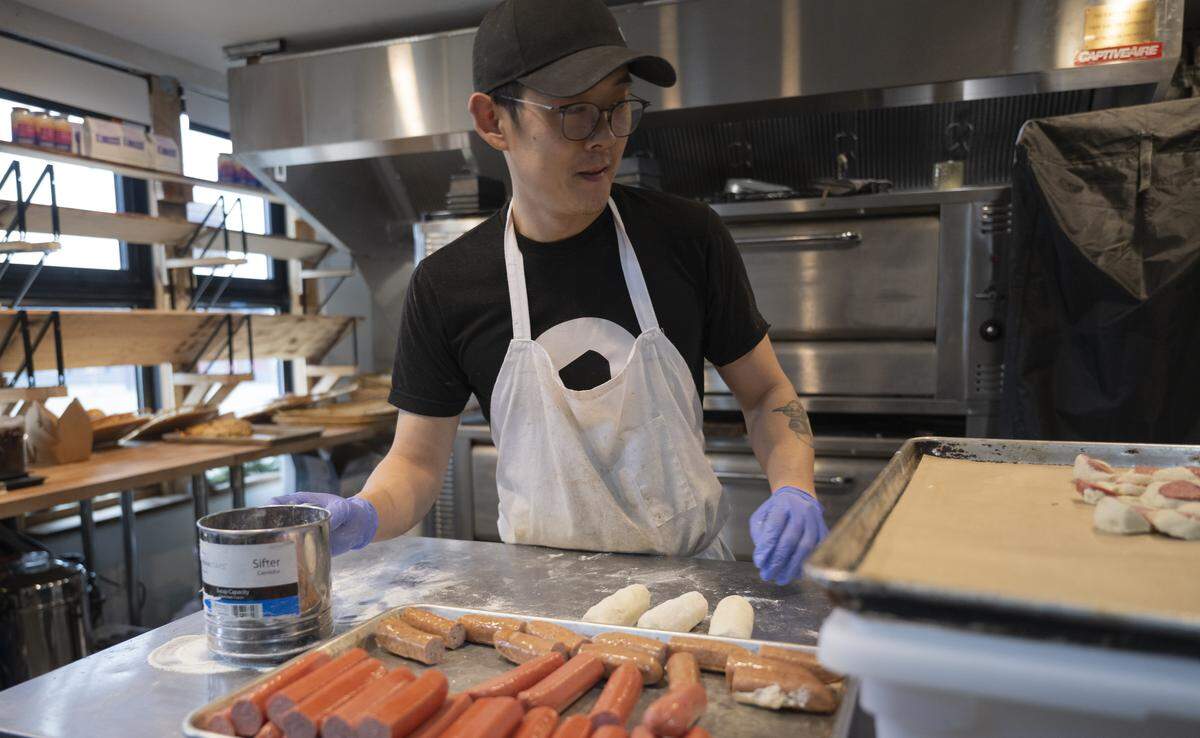 The flavors and techniques as Bas Que are the result of a combination of the couple’s Korean heritage, Park’s decades in professional kitchens, their travels abroad and the Pacific Northwest. The bakery is tucked under Berliner Beerhall in downtown Tacoma.