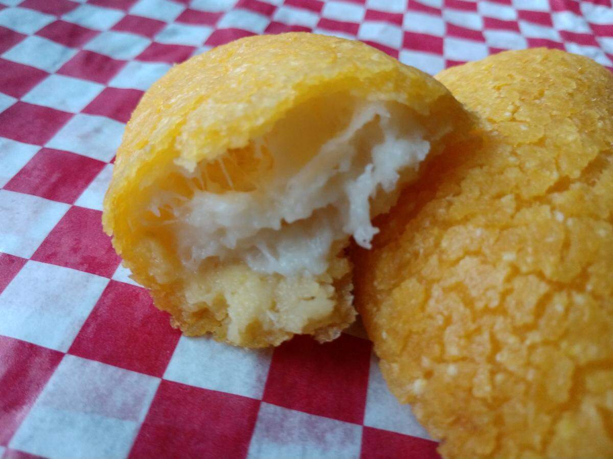 Cheese-filled empanada from Sabor Colombiano Luis Panes Empanadas in Tacoma.