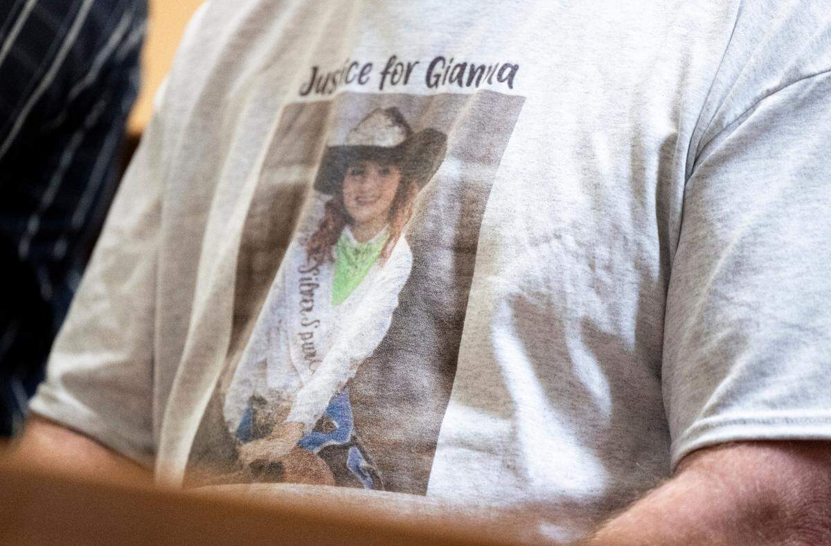Family and friends Gianna Stone watch from a Pierce County courtroom gallery during the Wednesday arraignment of Noah Loyd-Branch and Dae’meion Carmello Purdy for the Feb. 25 killing of Gianna Stone in Puyallup.