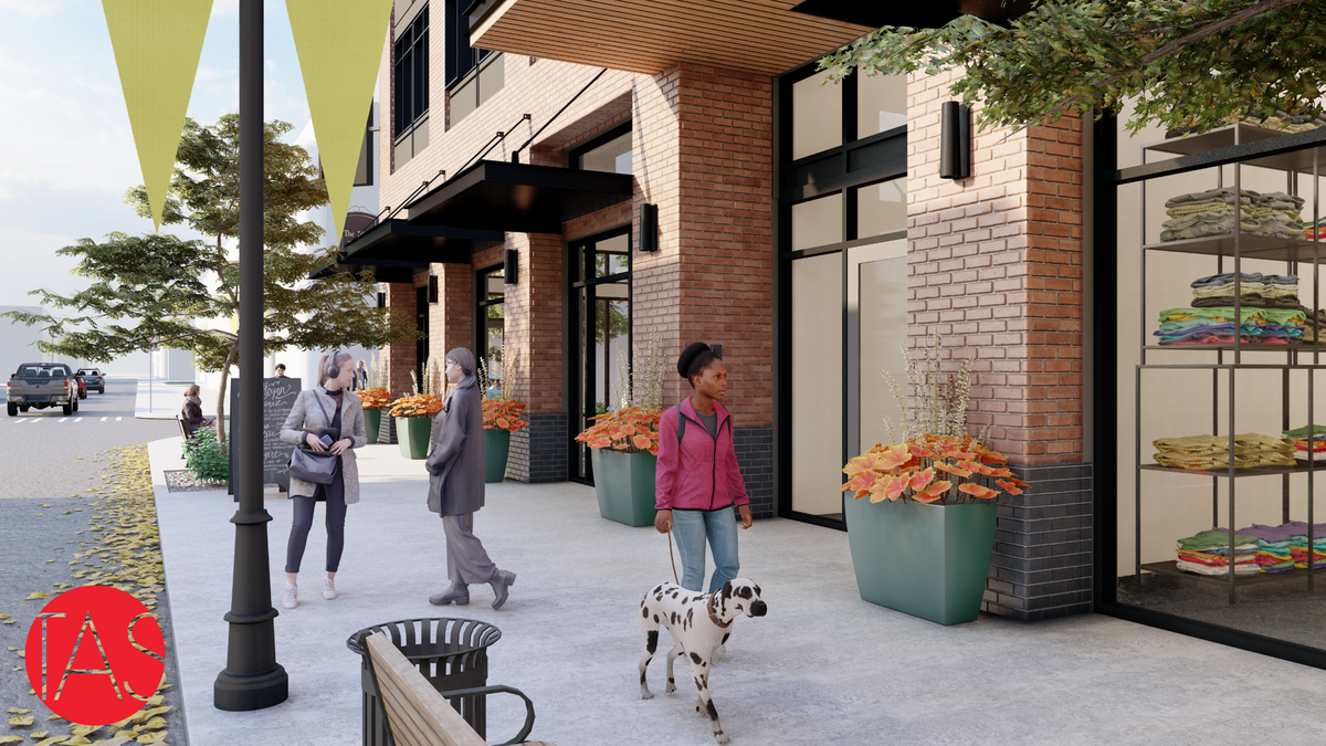 This is one of the renderings of the proposed development for downtown Puyallup’s AOB parking lot. This is not the final design -- these renderings are for illustrative purposes only. The Puyallup City Council recently took a step further in making these apartments a reality by asking the developer, Urban Olympia, for a draft development agreement between the developer and the city. An open house and public hearing are planned before city staff go before the council again.