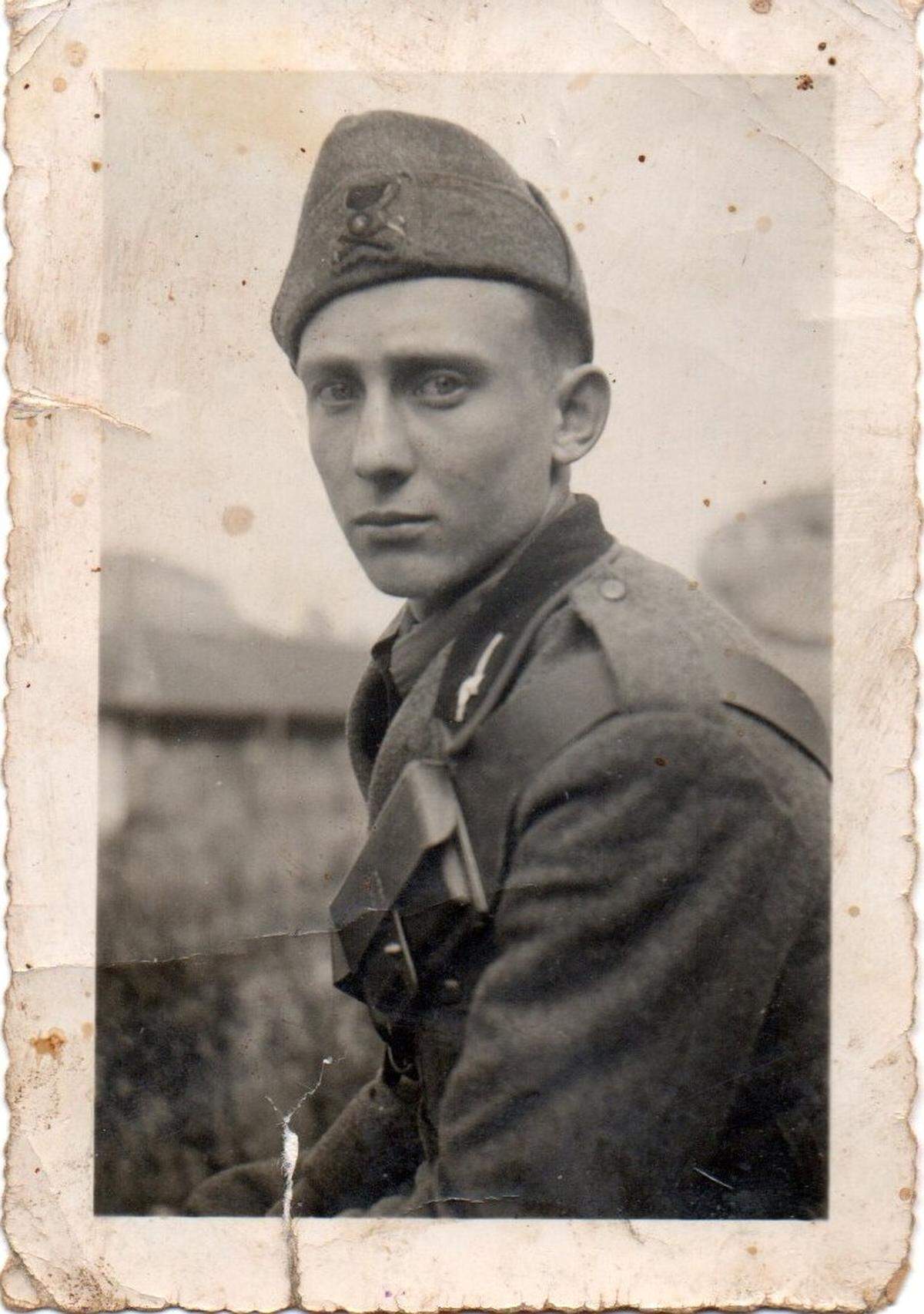 Italian soldier Aldo Arrighi during World War II.