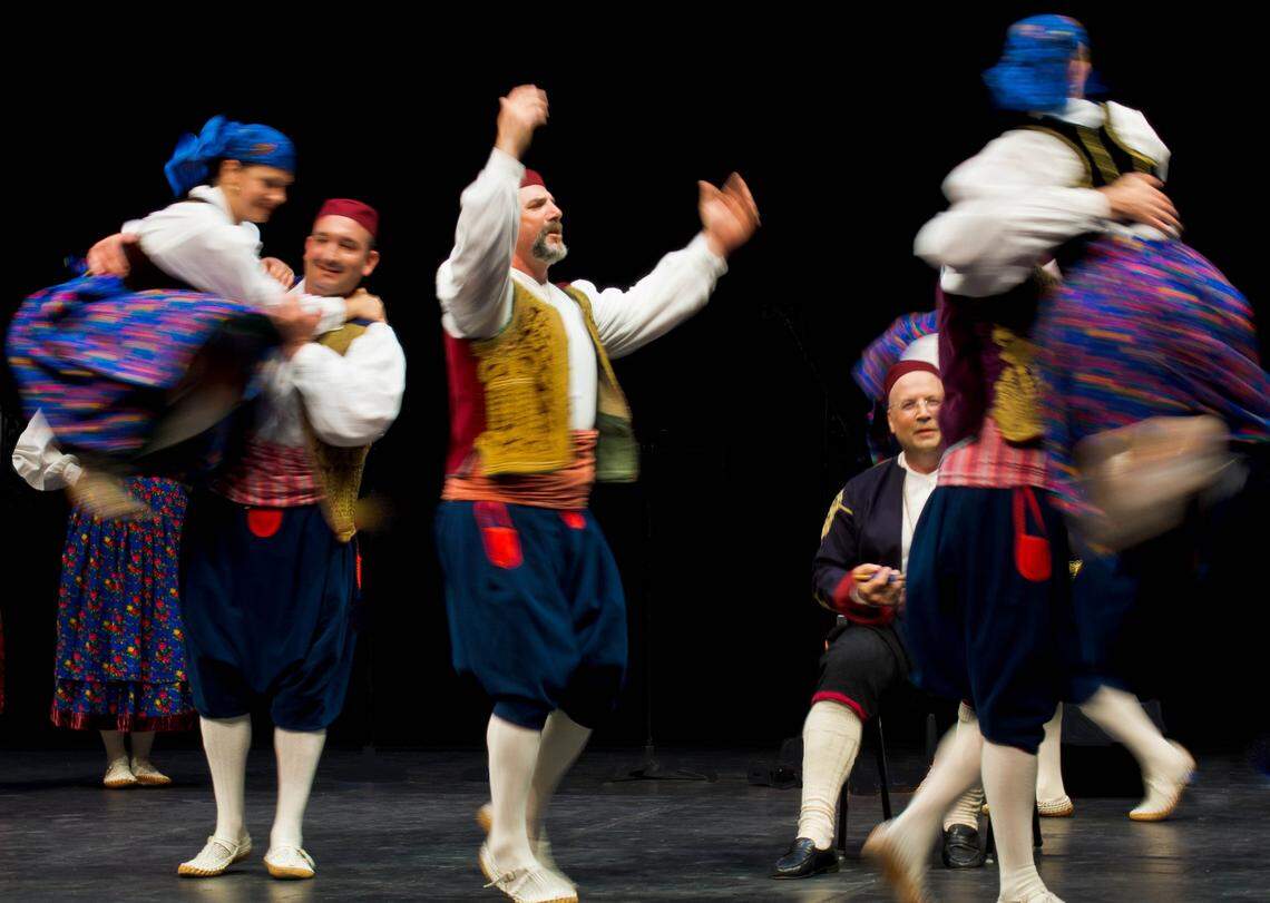 Vela Luka Croatian Dance Ensemble performs a dance called the Linđo, which is popular in the Dubrovnik region of Croatia.