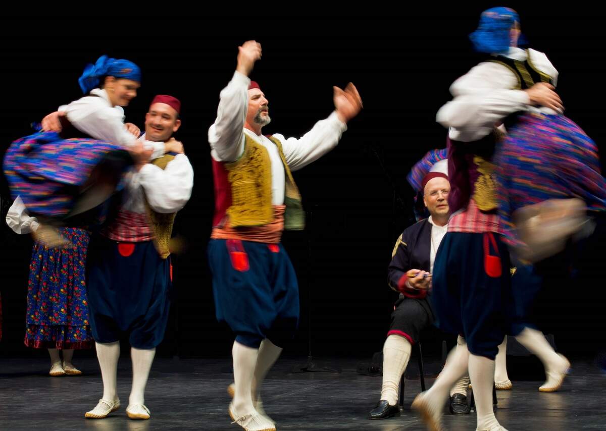 Vela Luka Croatian Dance Ensemble performs a dance called the Linđo, which is popular in the Dubrovnik region of Croatia.