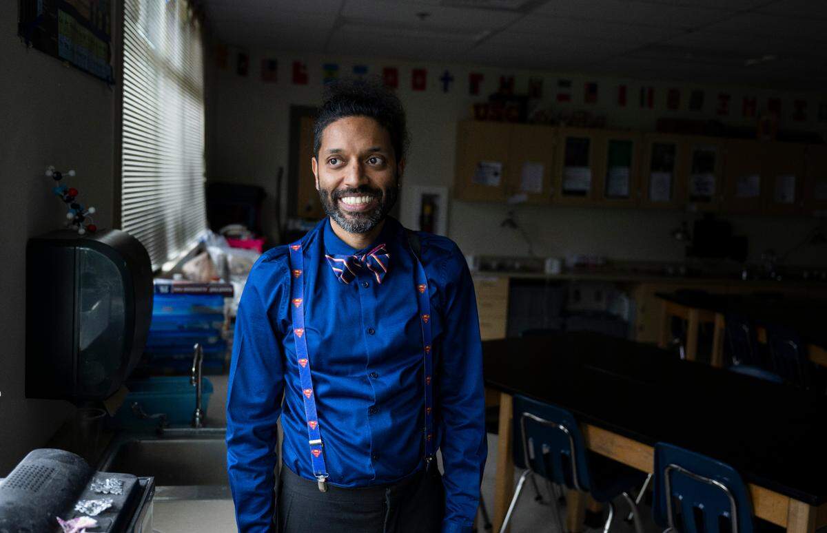 Elliot Scaife is a science teacher and adviser to the BIPOC Club at Orting Middle School.