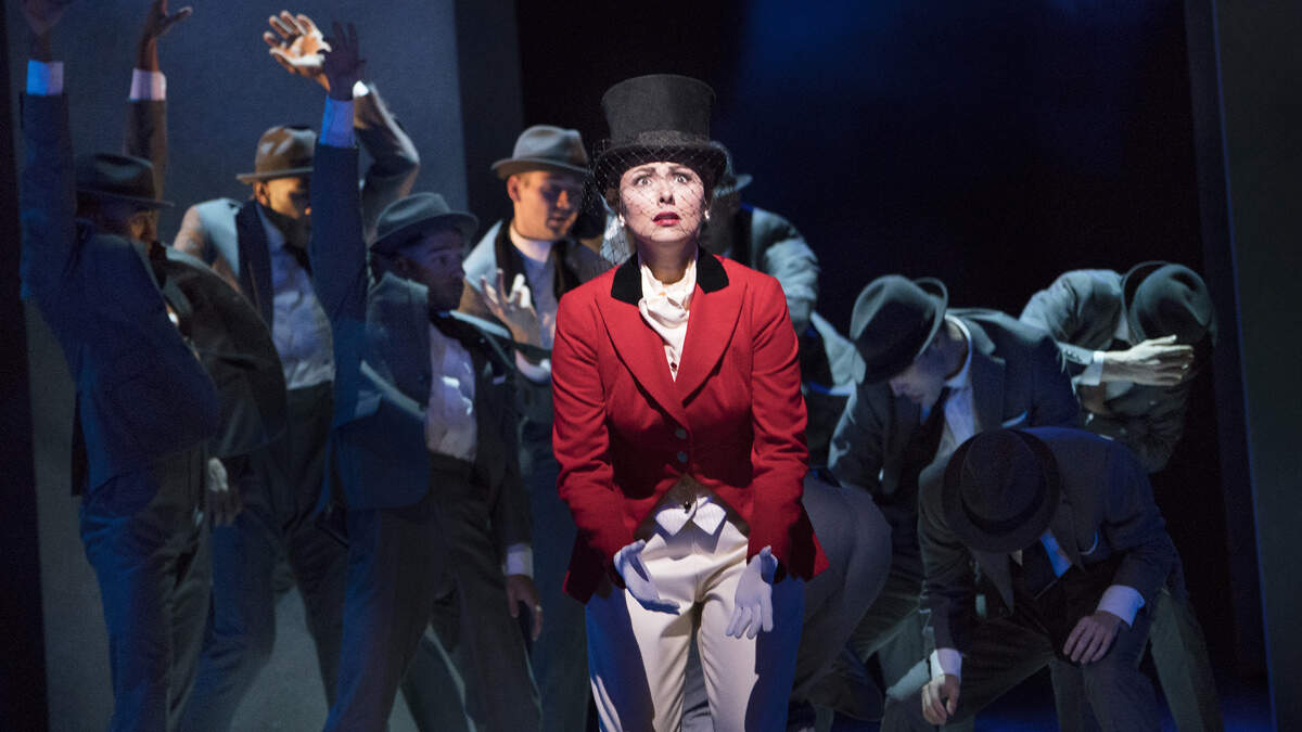 -- PHOTO MOVED IN ADVANCE AND NOT FOR USE - ONLINE OR IN PRINT - BEFORE NOV. 18, 2018. -- Isabel Leonard in the opera “Marnie,” at the Metropolitan Opera in New York, Oct. 12, 2018. When singers move well, operas physical side becomes related to choreography, connecting humans to music in terms of space, time and meaning. (Sara Krulwich/The New York Times)