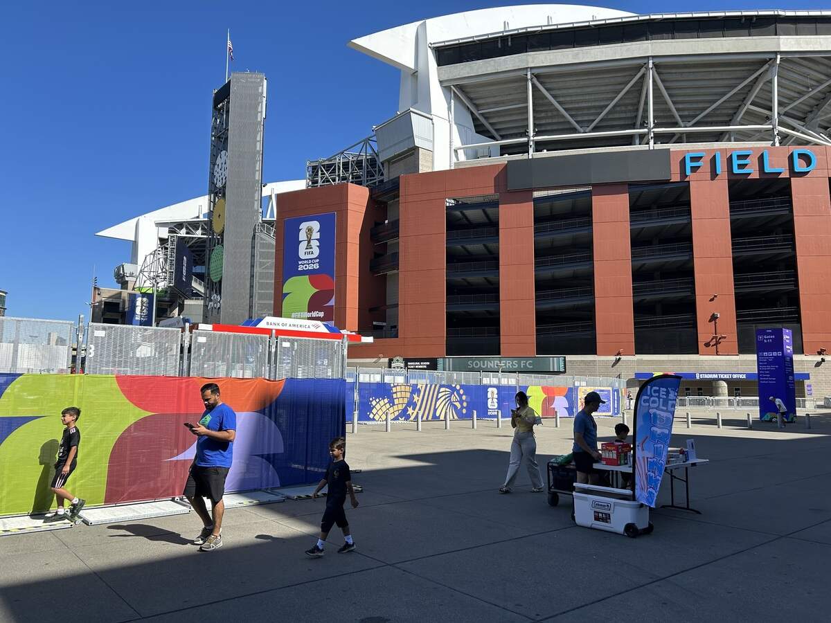 FIFA has had the “Lumen" blacked out of the Lumen Field signs for the duration of the World Cup in Seattle, since Lumen Technologies is not a FIFA sponsor. It’s “Seattle Stadium” for the six World Cup matches to be played there through July 6.