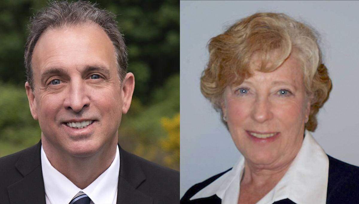 Ed Troyer, left, and Cyndie Fajardo, right.