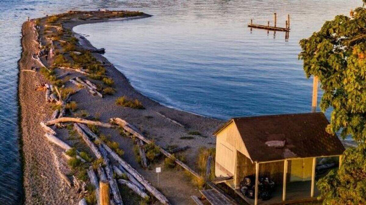 The DeMolay Sandspit, one of two PenMet parks on Fox Island that have lost their resident hosts.