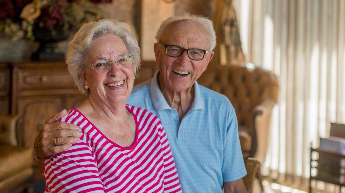 Marcia and Dick Moe in their North Tacoma home, July 1, 2015.