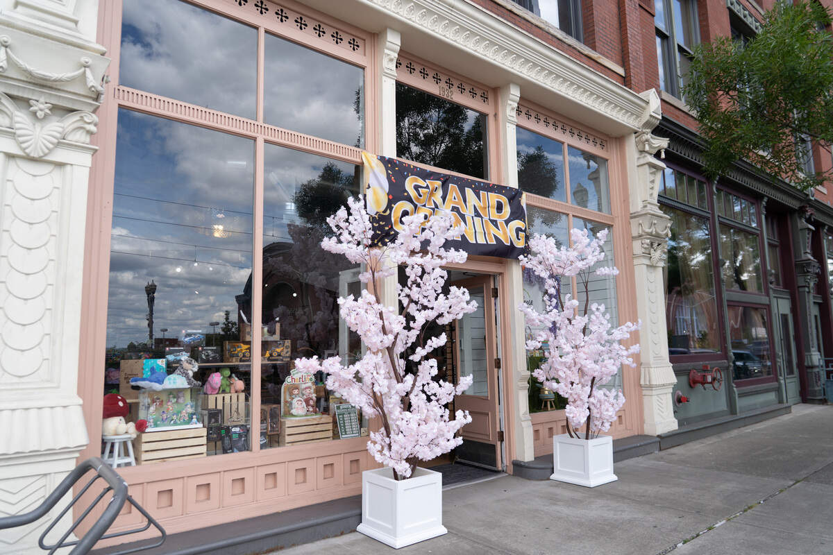 Eco Repurpose Boutique’s new location is in a block of storefronts along the University of Washington Tacoma campus.