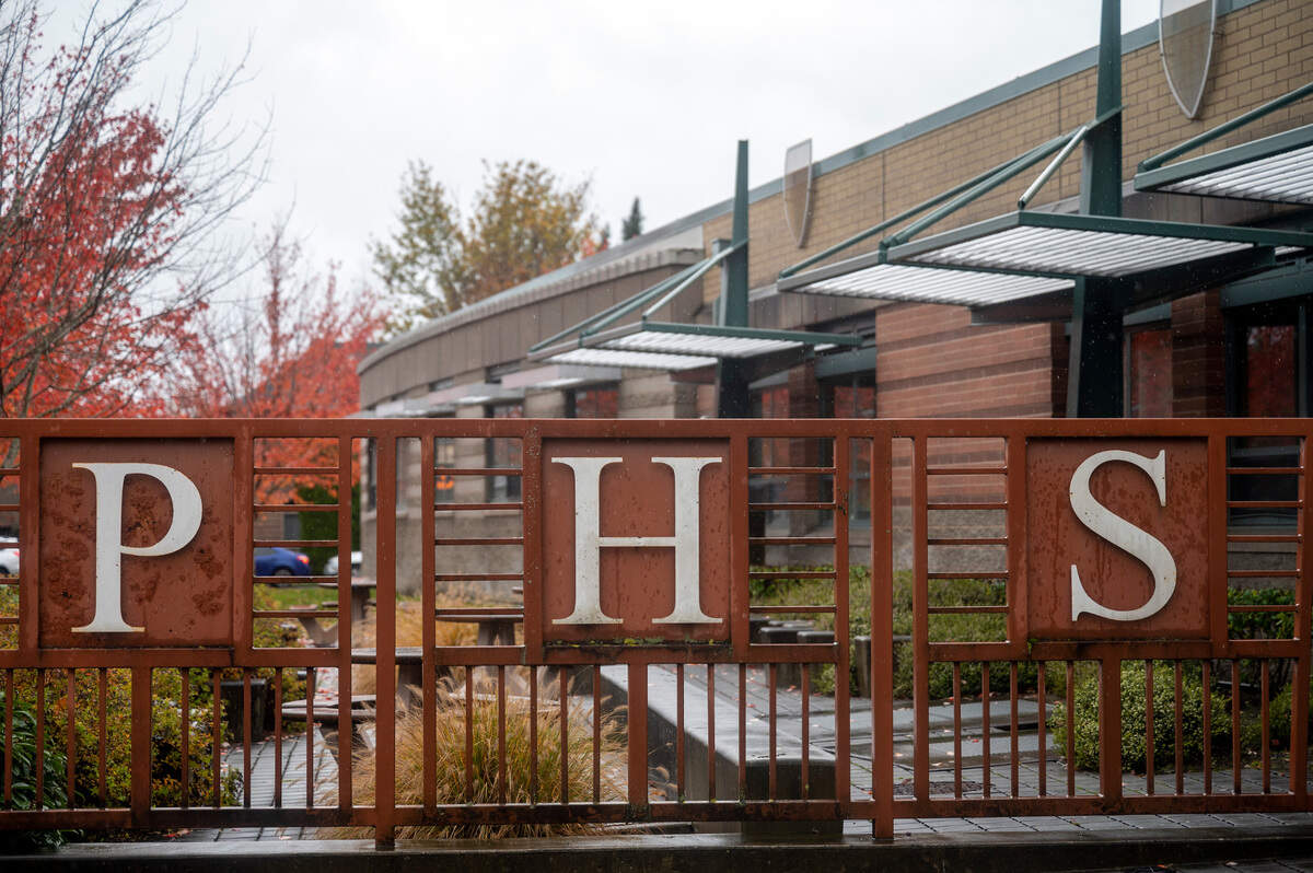 Puyallup High School is seen on Nov. 4 in Puyallup.