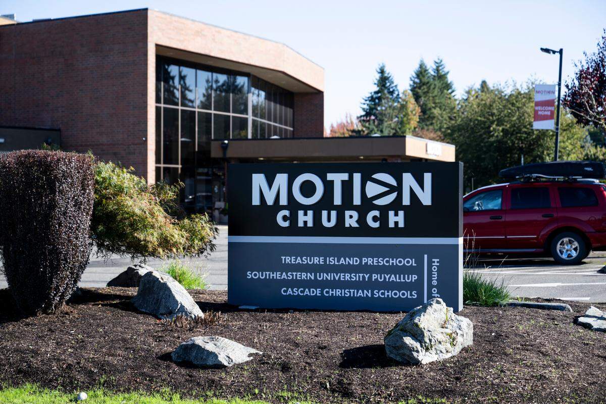 The Motion Church campus in Puyallup, shown in October 2023.
