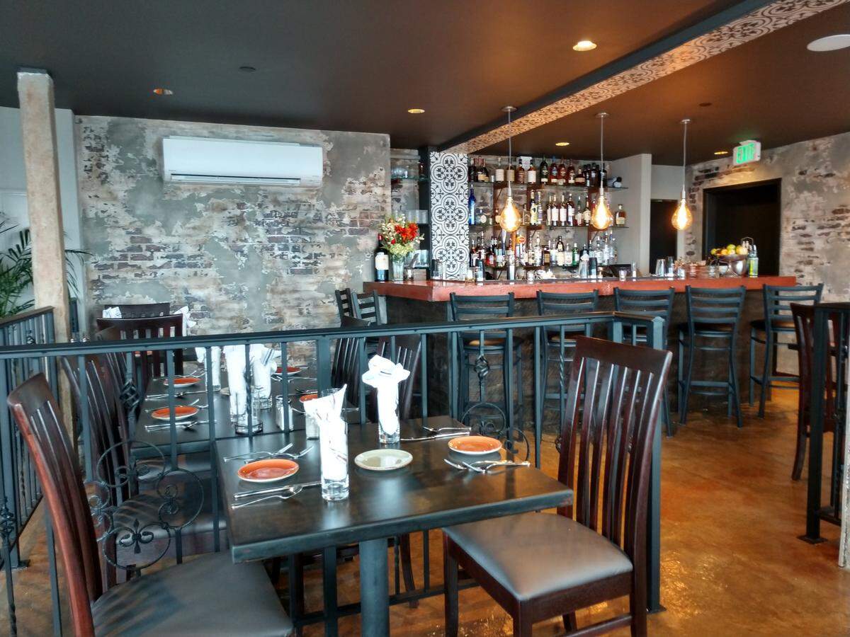 The dining room of Gino’s at the Point on the Dash Point waterfront.
