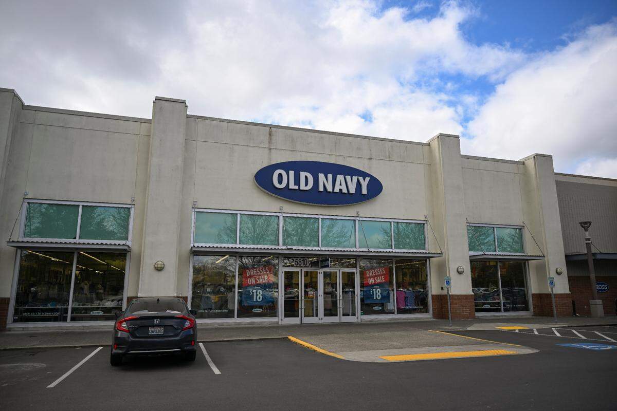The Old Navy store in Lakewood Towne Center, on Monday, April 21, 2025, in Lakewood. 