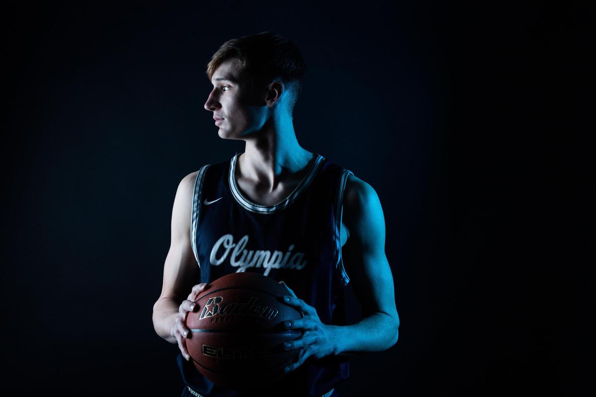 Olympia’s Jackson Grant is The News Tribune’s boys basketball player of the year. Photographed at the Tacoma News Tribune in Tacoma, Wash., on Sunday, March 15, 2020.