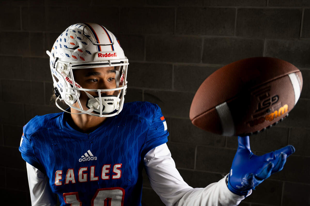 Graham-Kapowsin senior wide receiver Janez Woods poses for a portrait after being selected as first-team offense for The News Tribune’s 2023 All-Area football team at Mount Tahoma High School, on Sunday, Dec. 10, 2023, in Tacoma, Wash.