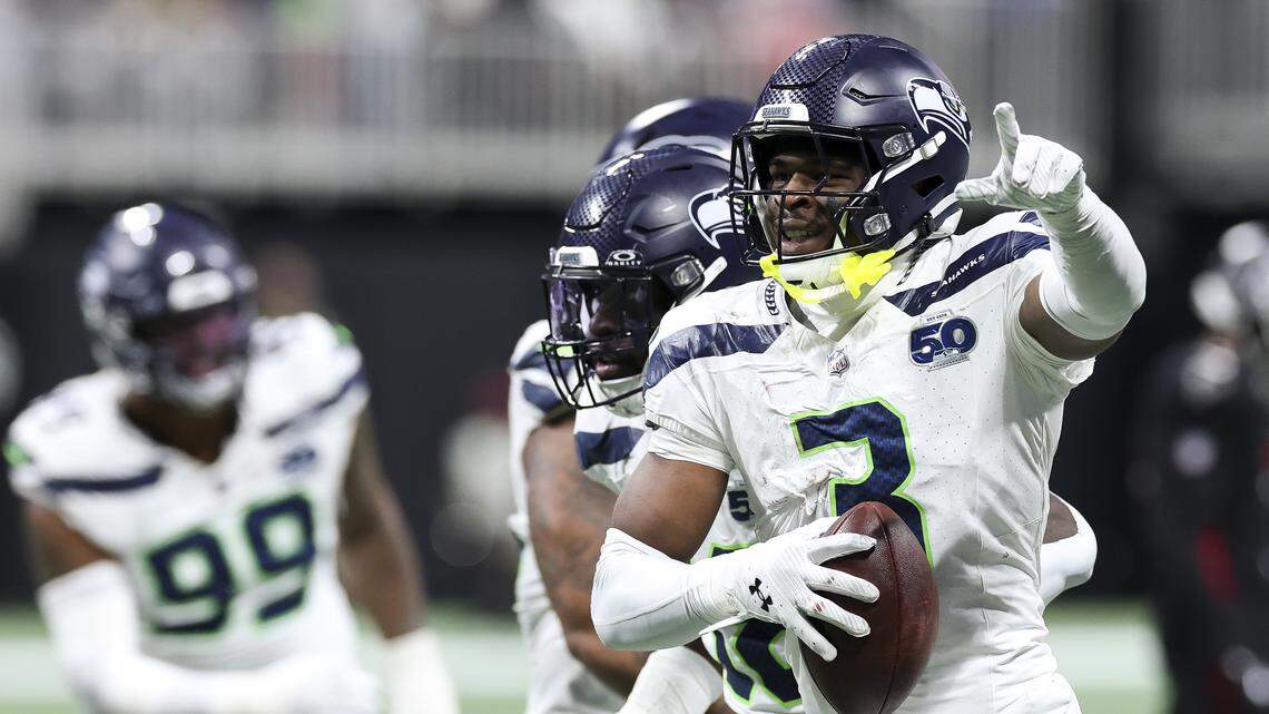 Devon Witherspoon, Nick Emmanwori, roaring Seahawks defense rout Falcons
