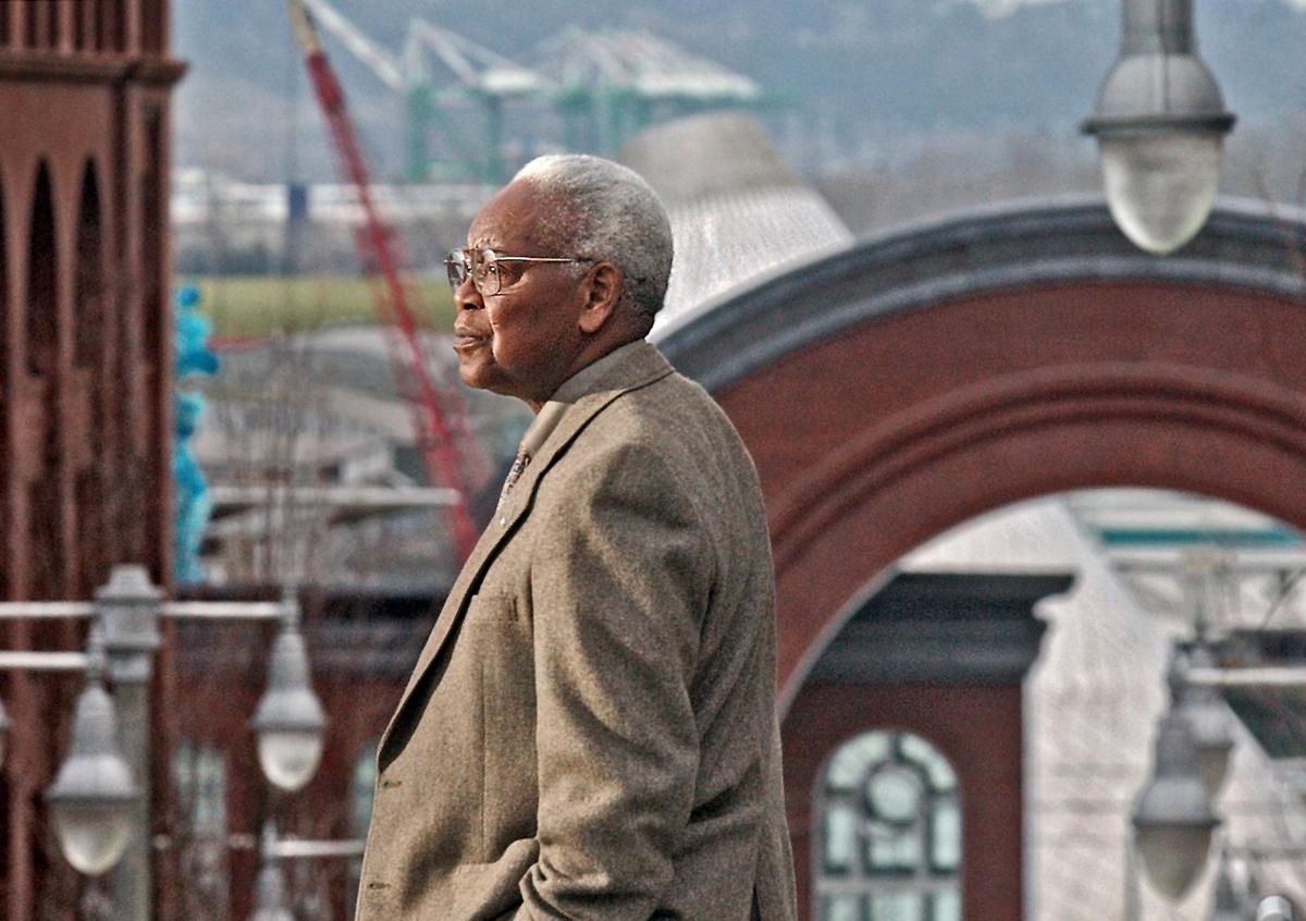Harold Moss is retiring from county council. He has been heavily involved in Tacoma’s civic life for over five decades. About the University of Washington campus in Tacoma he said, ‘We’ve only just begun. We’ve got 46 acres here. If you think it’s beautiful now, you just wait.’ Photo taken December 21, 2004