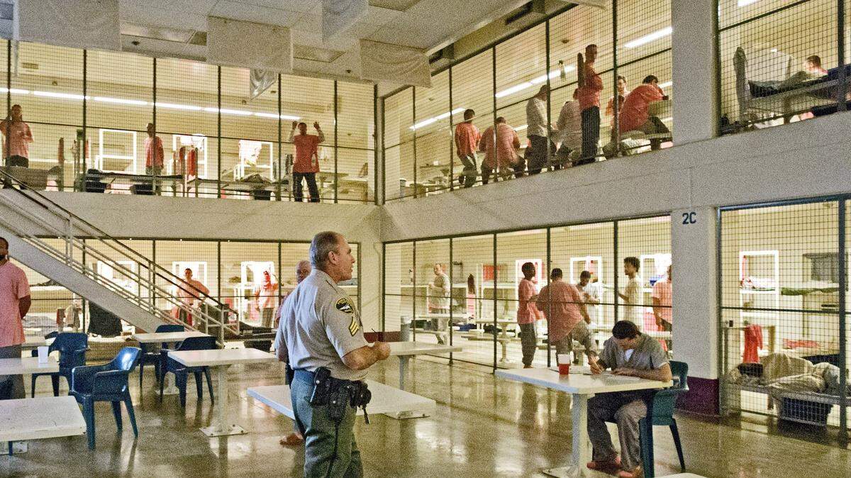 The newer section of the Pierce County Jail houses inmates in dormitory-style settings, supervised by a corrections officer. County Councilwoman Pam Roach says unused areas of the jail could be opened to the homeless, but Sheriff Paul Pastor says it’s a bad, simplistic idea.