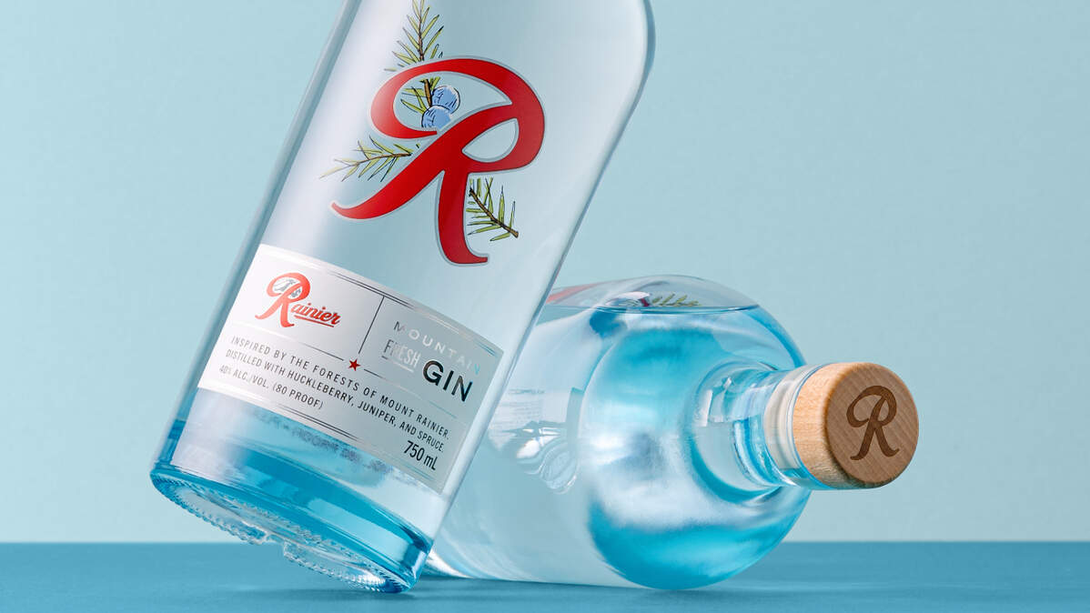 Rainier Mountain Fresh Gin will be available exclusively in Washington state to start.