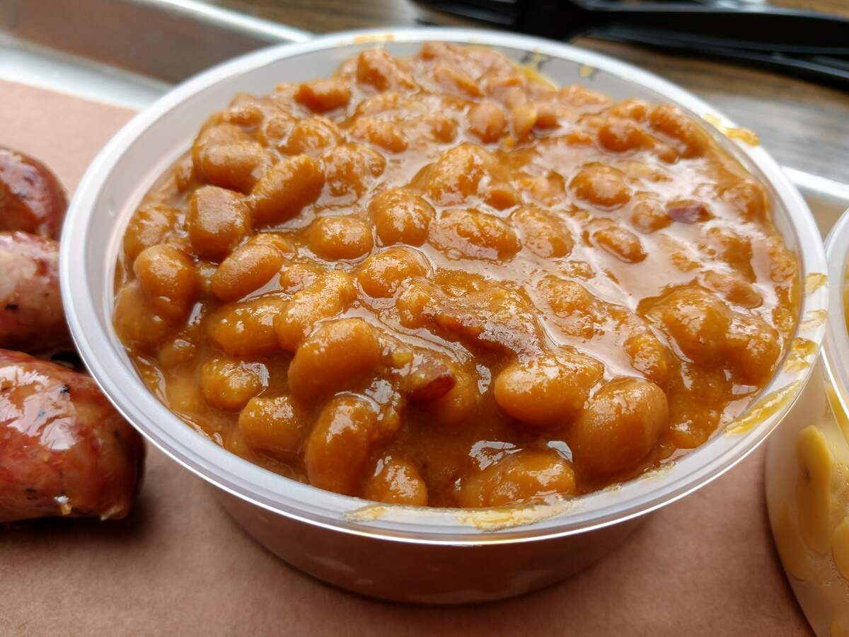 Baked beans from BBQ2U in Gig Harbor.