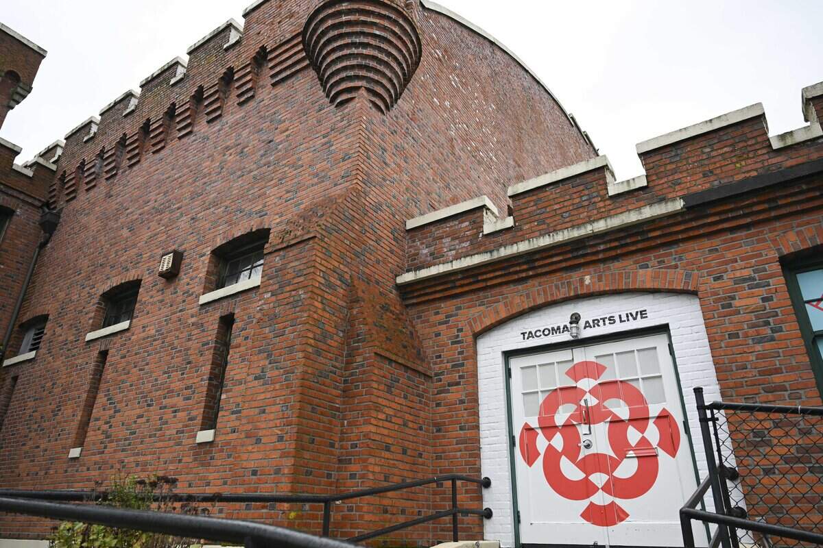 The Tacoma Armory, home to Tacoma Arts Live, is pictured in early 2026 in Tacoma, Wash.