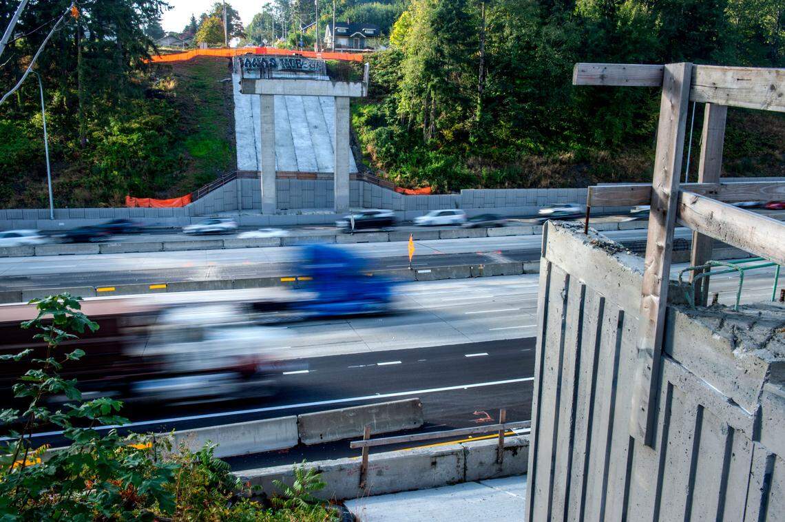 Tacoma’s East L Street overpass over Interstate 5 was demolished in 2019 as part of the Washington state Department of Transportation’s HOV project. It was rebuilt.