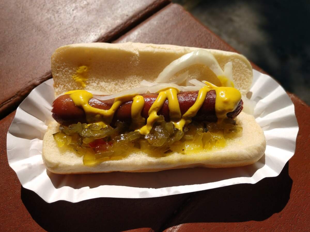 The Bernies hot dog was among the cheapest at the fair at $2.90.
