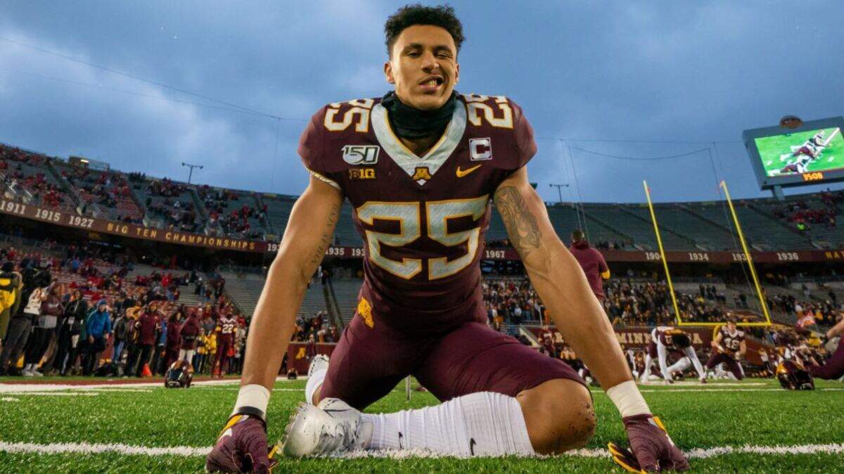 Cornerback Benjamin St-Juste from the University of Minnesota fits the Pete Carroll prototype for Seahawks cornerbacks: he’s 6 feet 3 with arms longer than 32 inches.