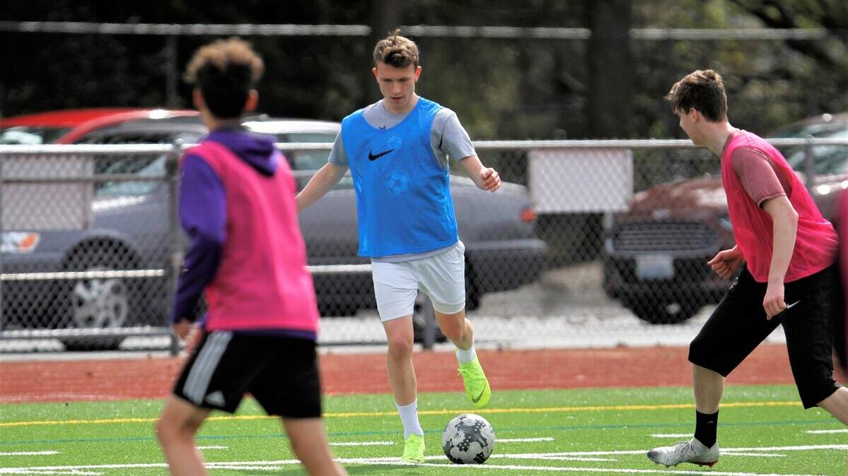 Puyallup High School junior forward Craig Johnson is leading the Vikings with eight goals scored on the season.