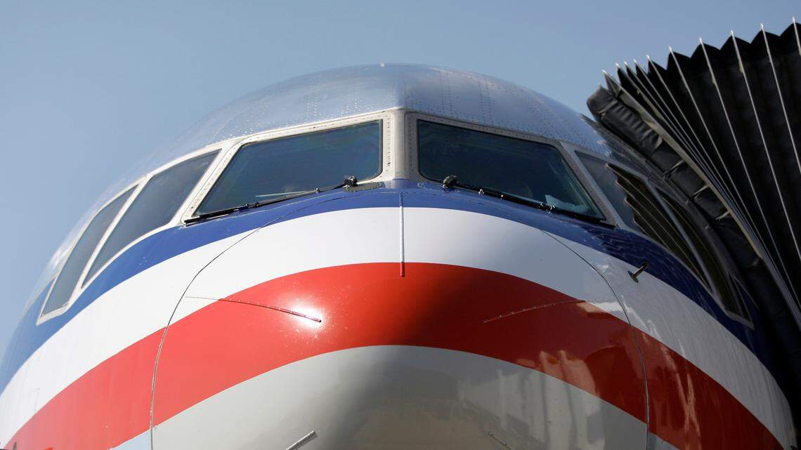 In this file photo, an American Airlines aircraft sits at a gate at Dallas-Fort Worth International Airport on June 29, 2011, in Grapevine, Texas.