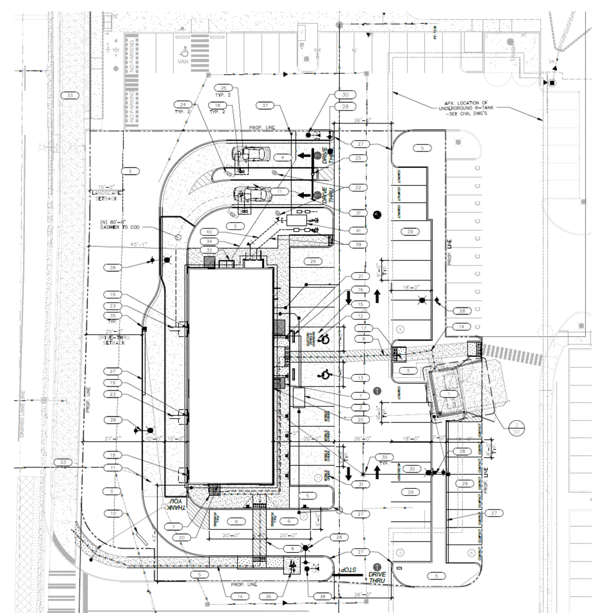 The site plan for the new McDonald’s at 2902 E. Pioneer in Puyallup.