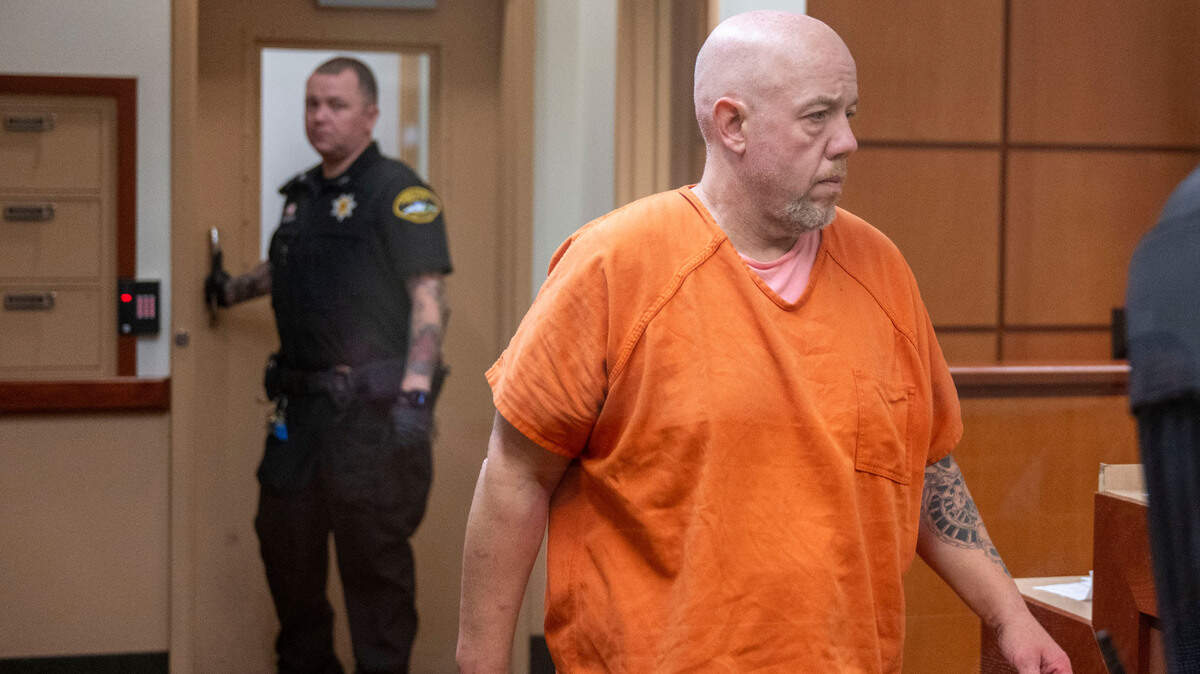 Scott Joseph Riggs, 49, makes an appearance prior to an arraignment hearing on Aug. 25, 2023, in Pierce County Superior Court in Tacoma.