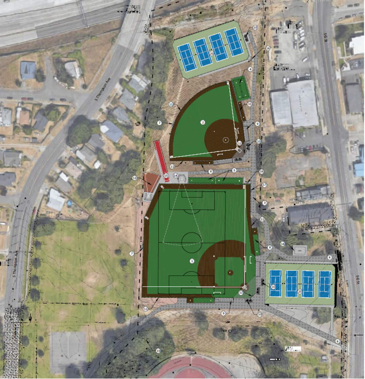 Lincoln High School will get a new baseball field, softball field and tennis courts.