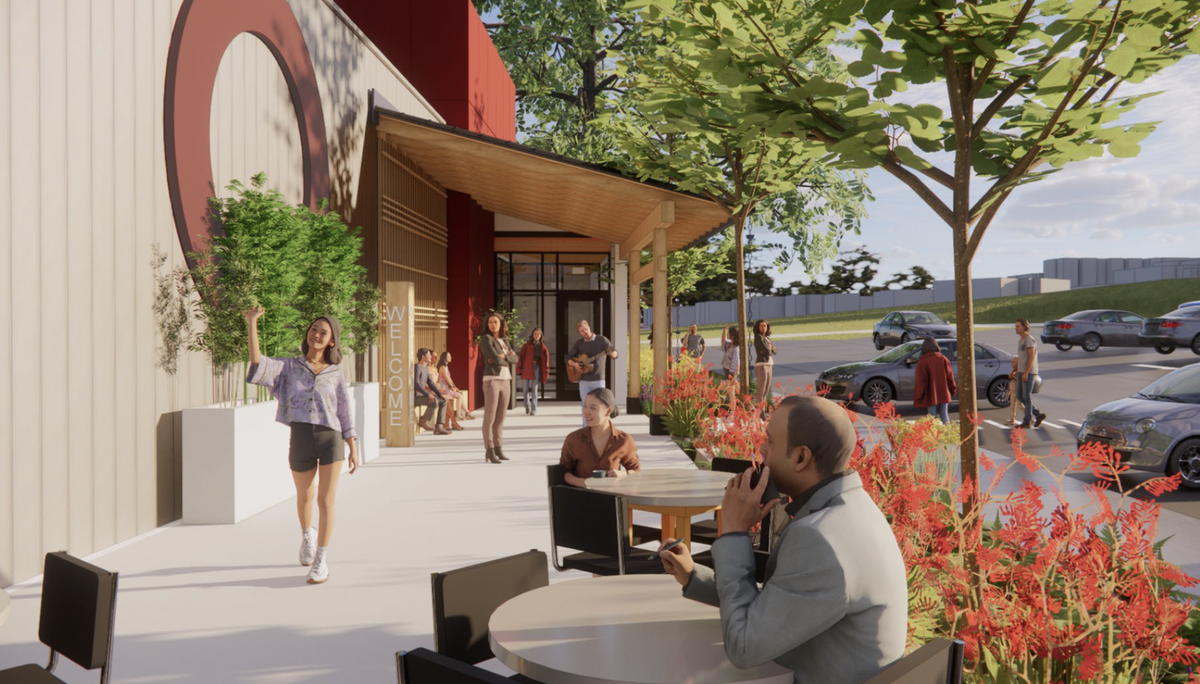 A rendering of the proposed Asia Pacific Cultural Center in South Park.