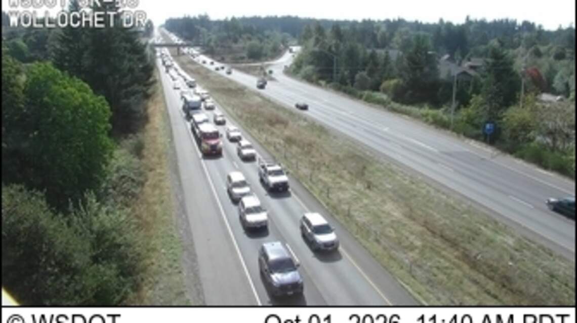 Traffic backed up due to emergency repairs on State Route 16