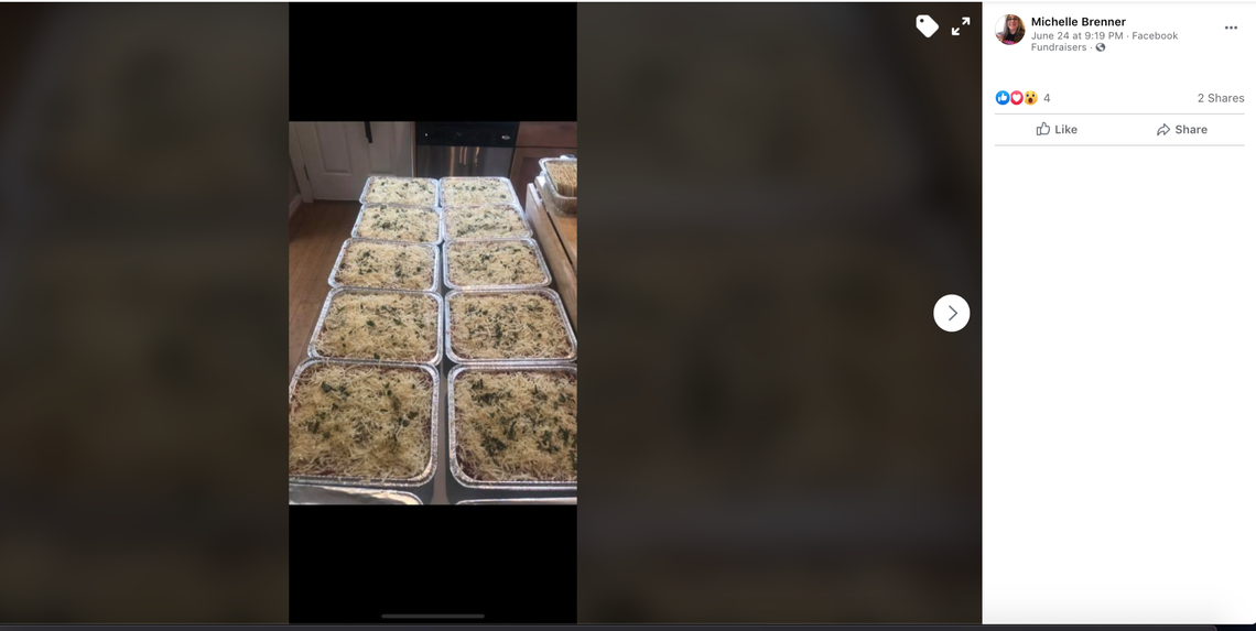 Michelle Brenner used her stimulus check to make more than 1,200 lasagnas for people in her Washington community.