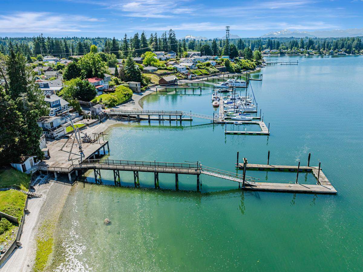 The dock and boat repair facility at 1954 Grandview Blvd. The home is on sale for $1.1 million.